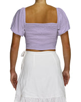 Puff Sleeve Crop Top