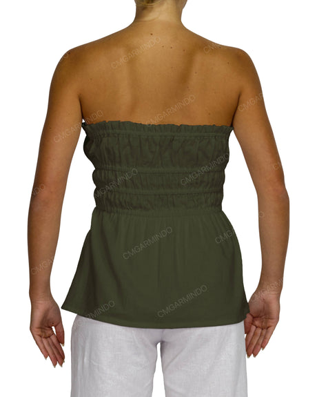 Shirred Peplum Top