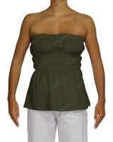 Shirred Peplum Top