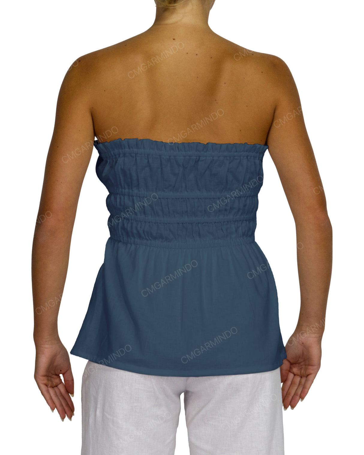 Shirred Peplum Top