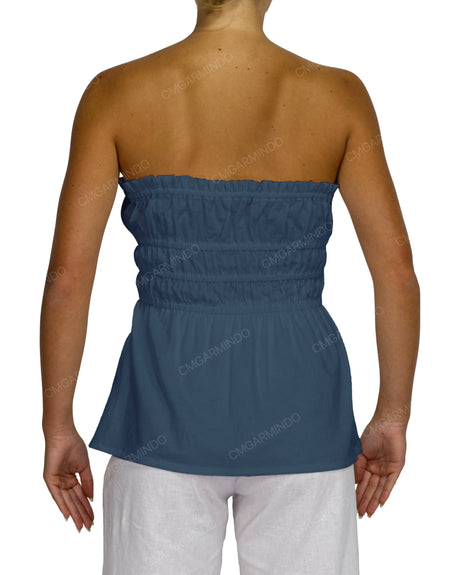 Shirred Peplum Top