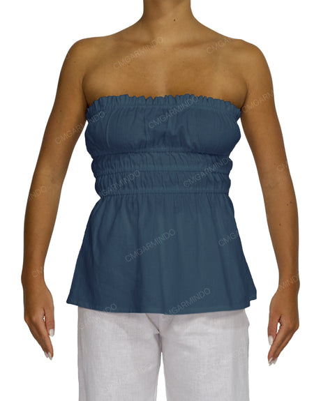 Shirred Peplum Top