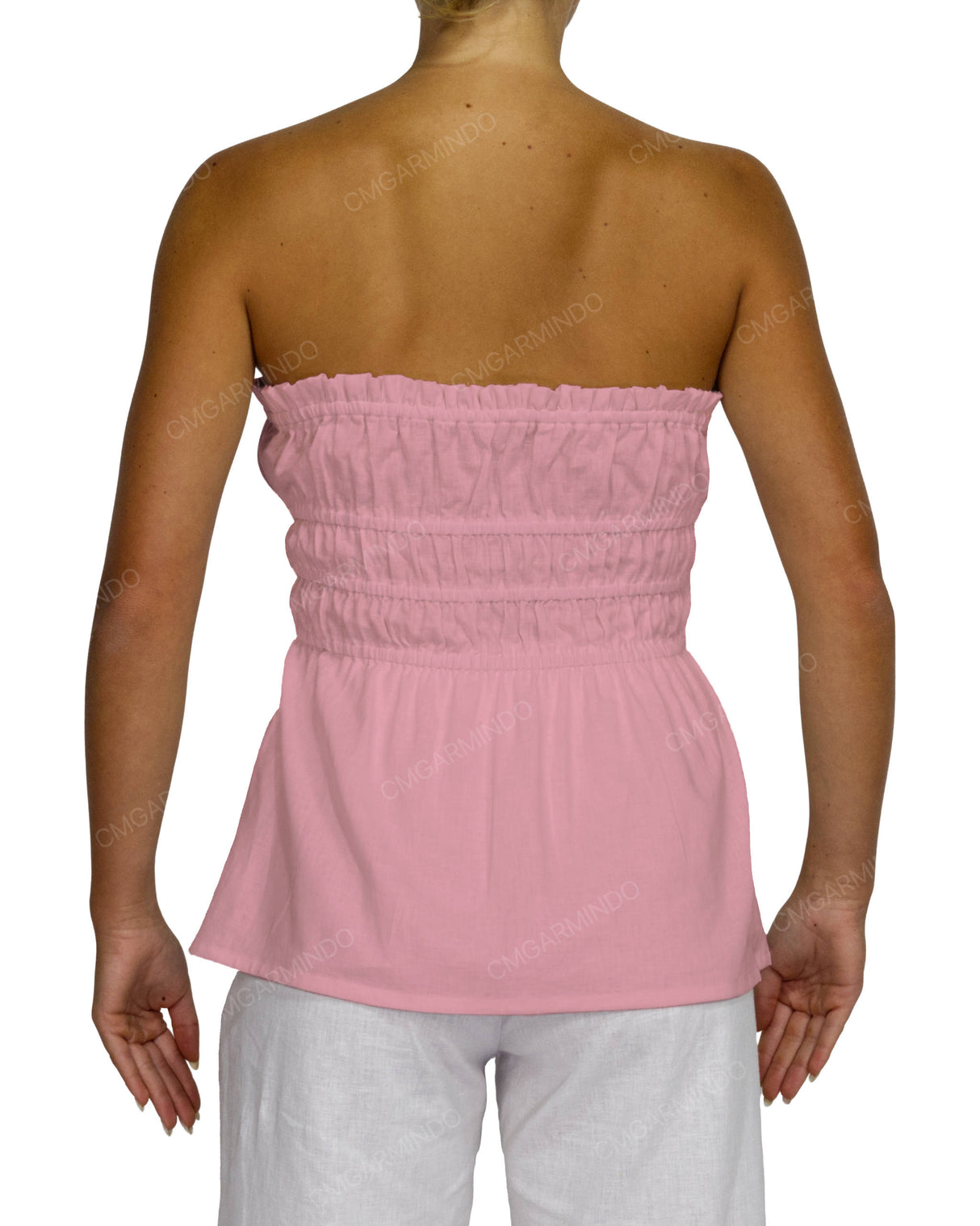 Shirred Peplum Top