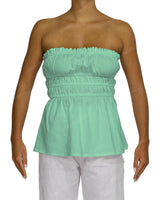 Shirred Peplum Top