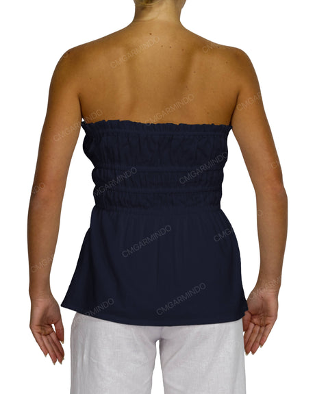 Shirred Peplum Top