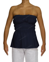 Shirred Peplum Top