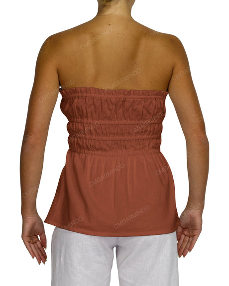 Shirred Peplum Top