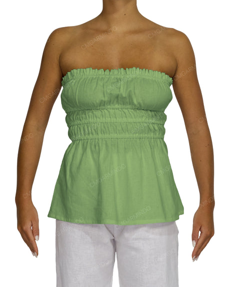 Shirred Peplum Top