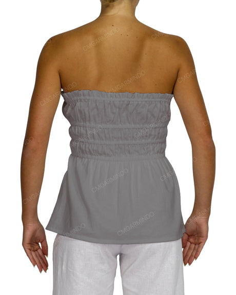 Shirred Peplum Top
