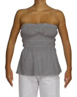 Shirred Peplum Top