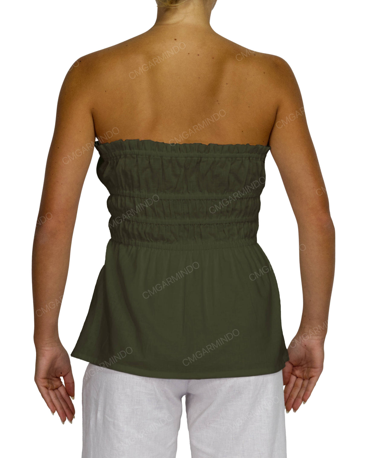 Shirred Peplum Top