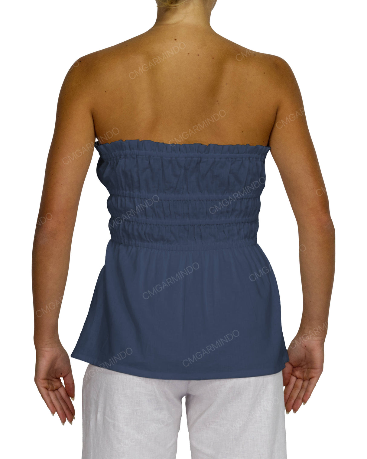 Shirred Peplum Top