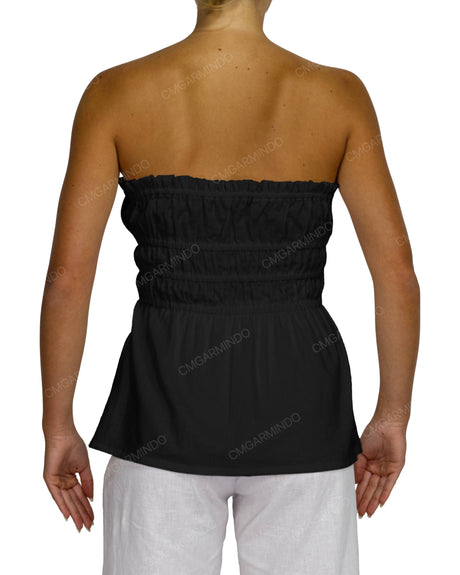 Shirred Peplum Top