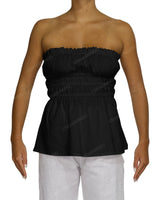 Shirred Peplum Top