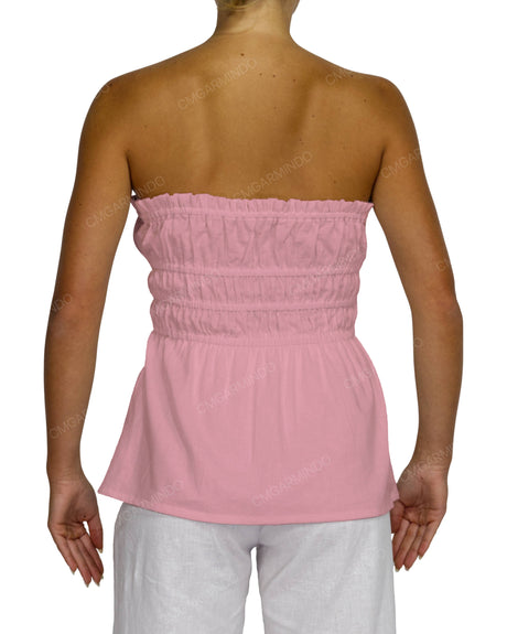 Shirred Peplum Top