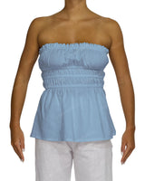 Shirred Peplum Top
