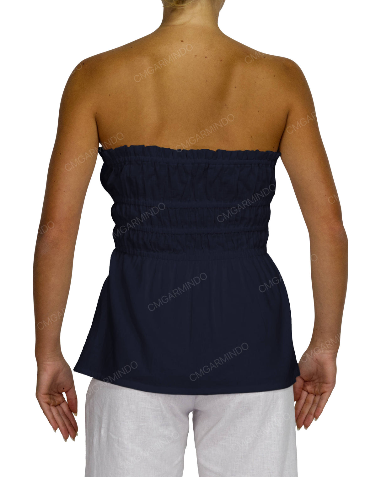 Shirred Peplum Top