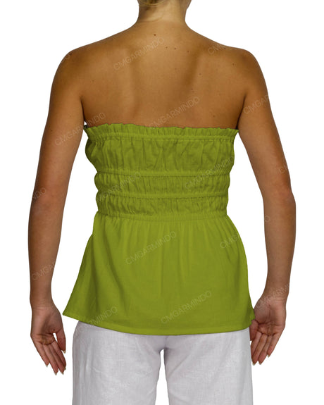 Shirred Peplum Top