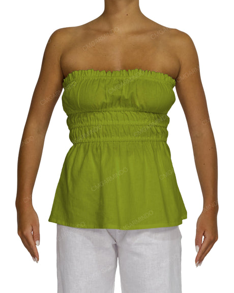 Shirred Peplum Top