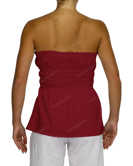 Shirred Peplum Top