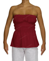 Shirred Peplum Top