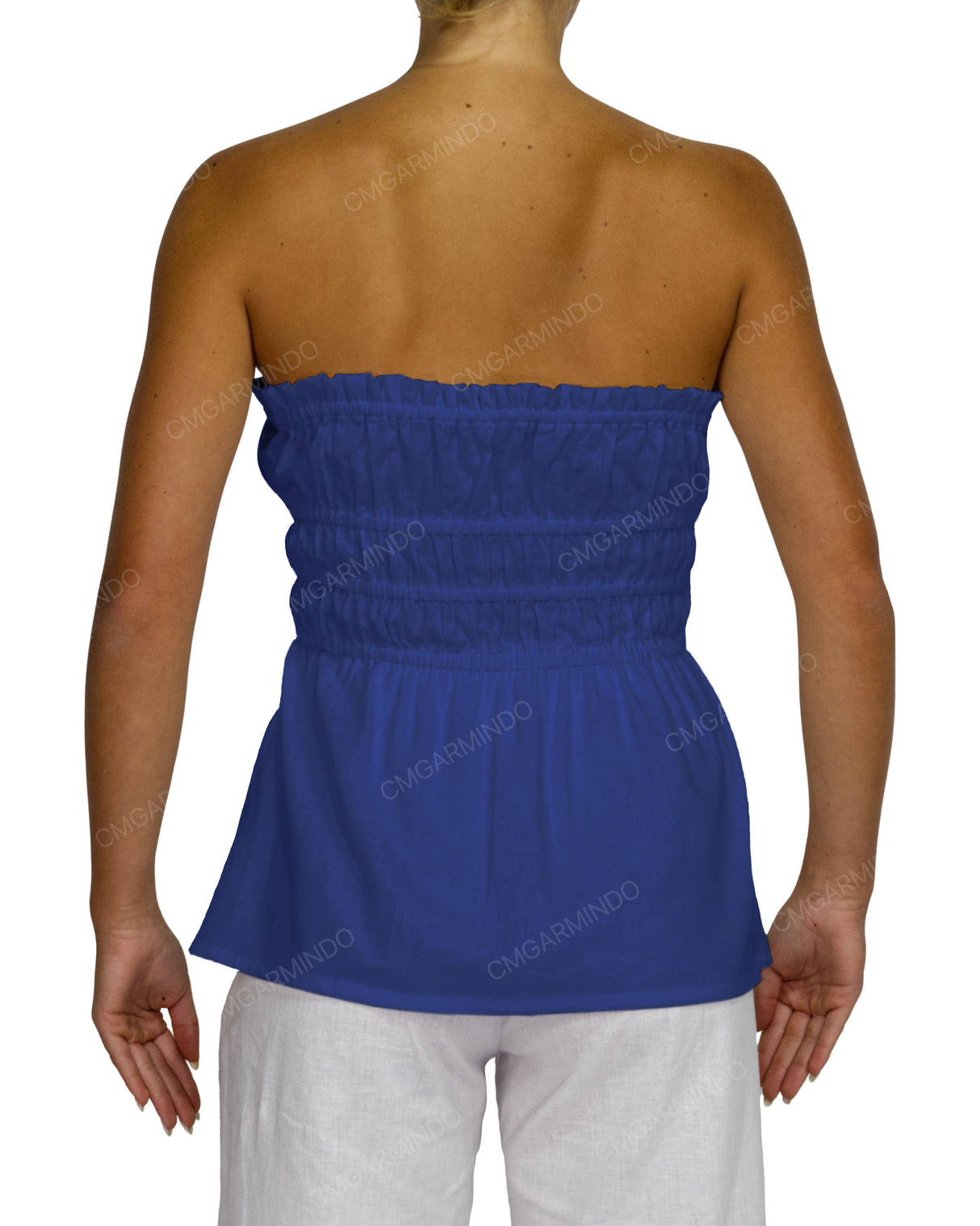 Shirred Peplum Top