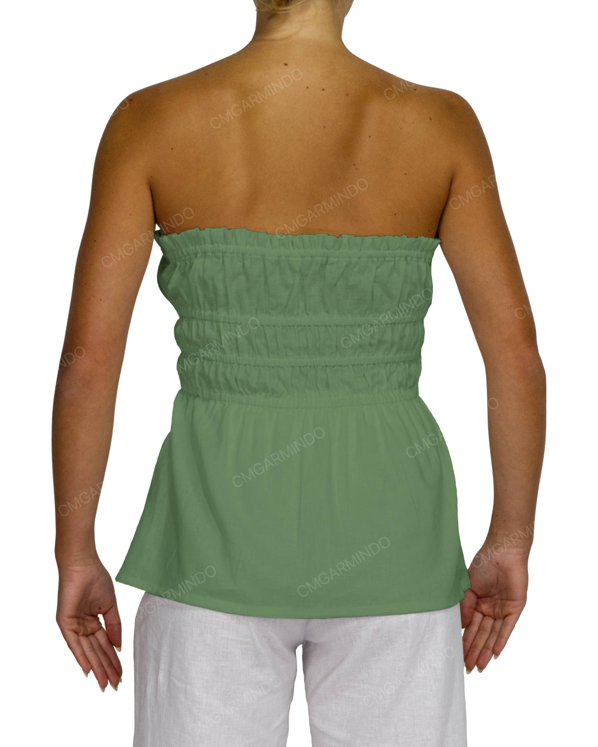 Shirred Peplum Top