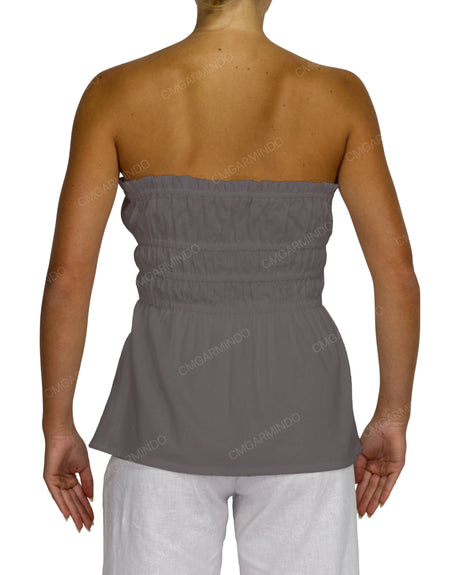 Shirred Peplum Top