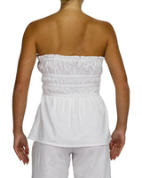 Shirred Peplum Top