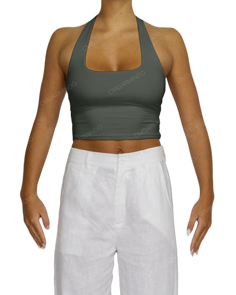 Square Neck Halter Top