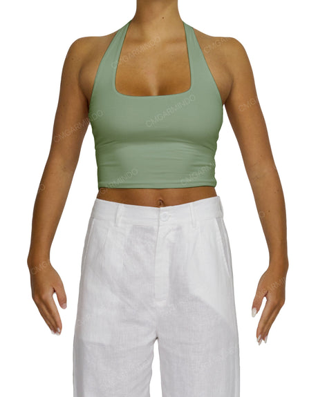 Square Neck Halter Top