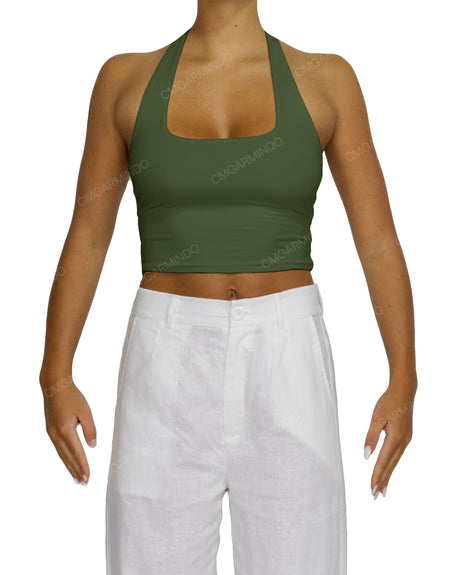 Square Neck Halter Top
