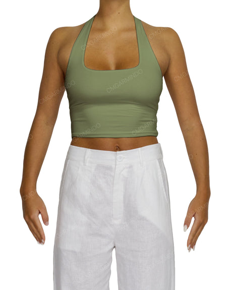 Square Neck Halter Top