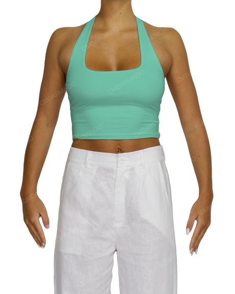 Square Neck Halter Top