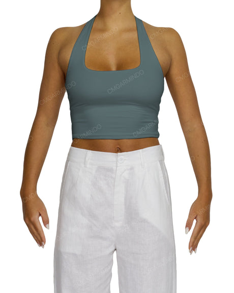 Square Neck Halter Top