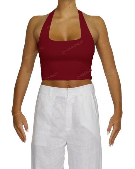 Square Neck Halter Top