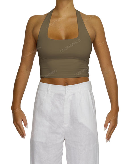 Square Neck Halter Top