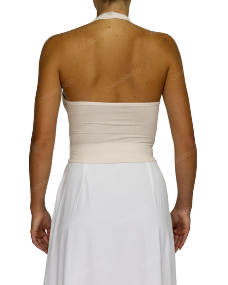 Wrap Fitted Halter Top