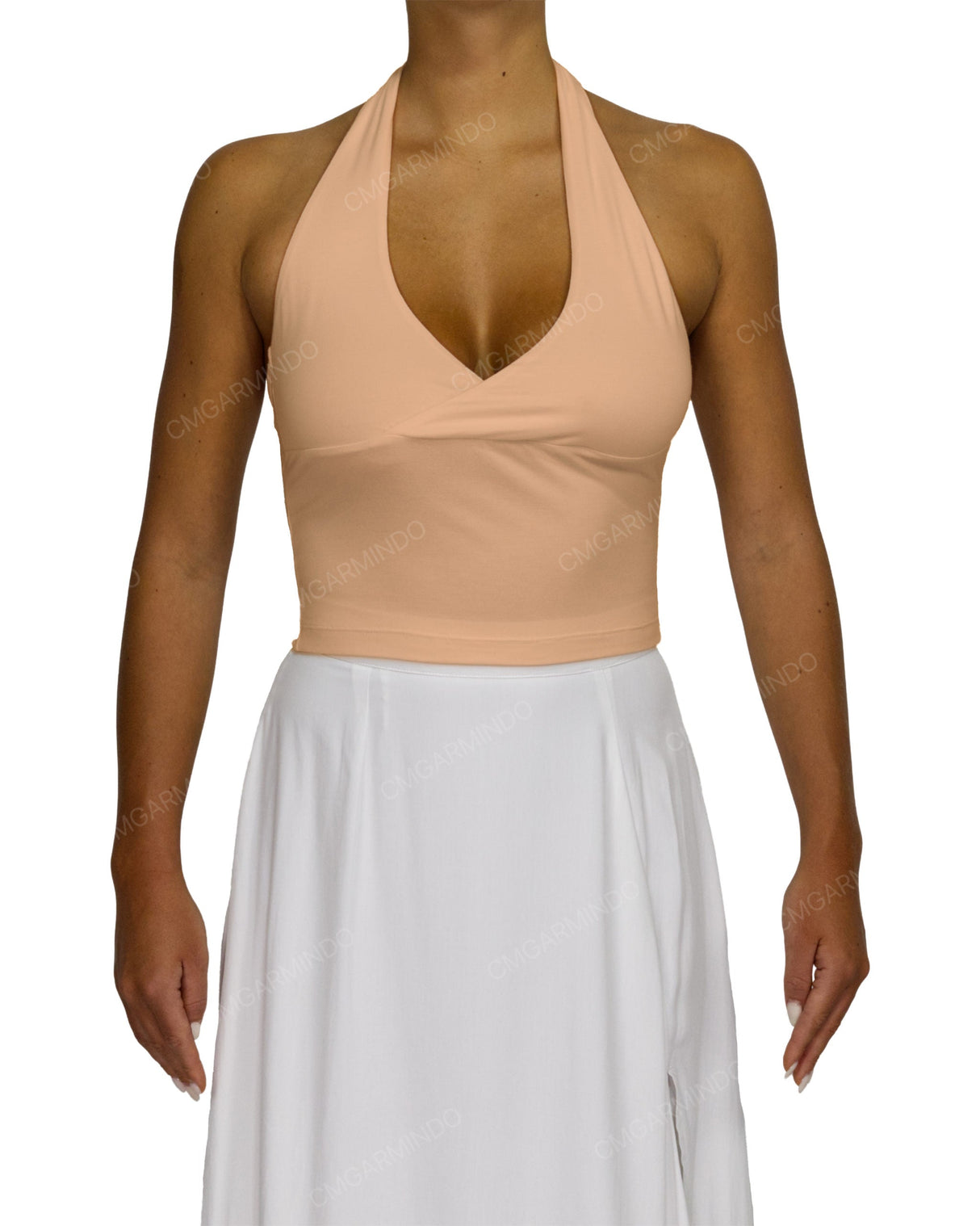 Wrap Fitted Halter Top