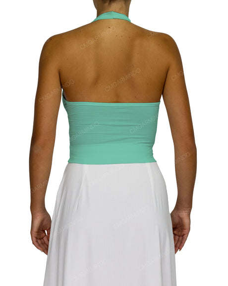 Wrap Fitted Halter Top