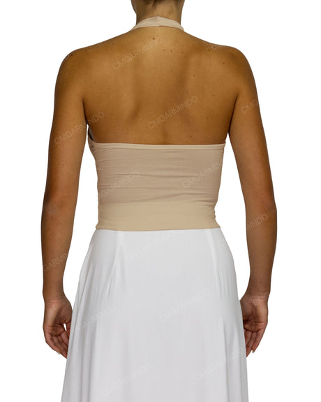 Wrap Fitted Halter Top