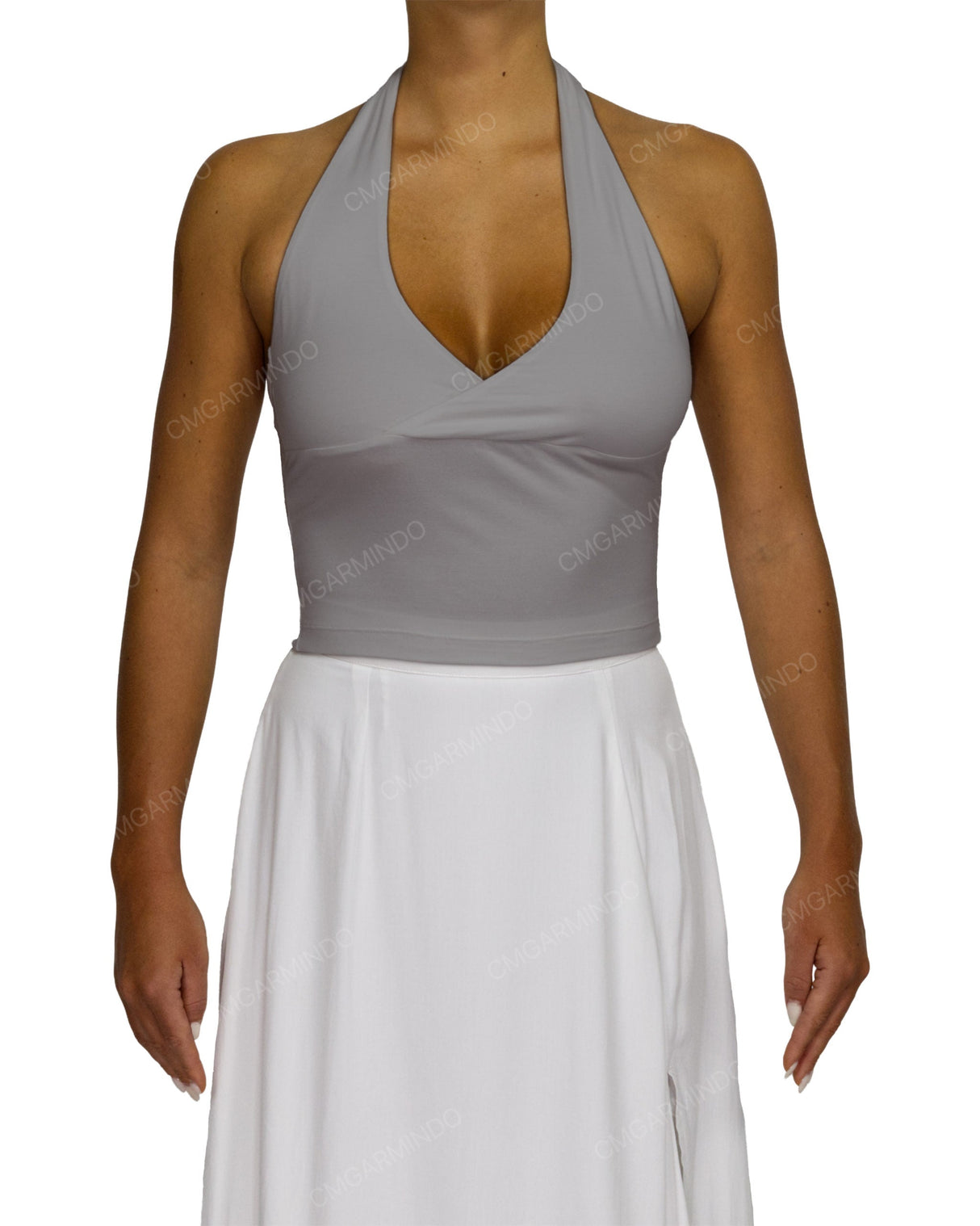 Wrap Fitted Halter Top