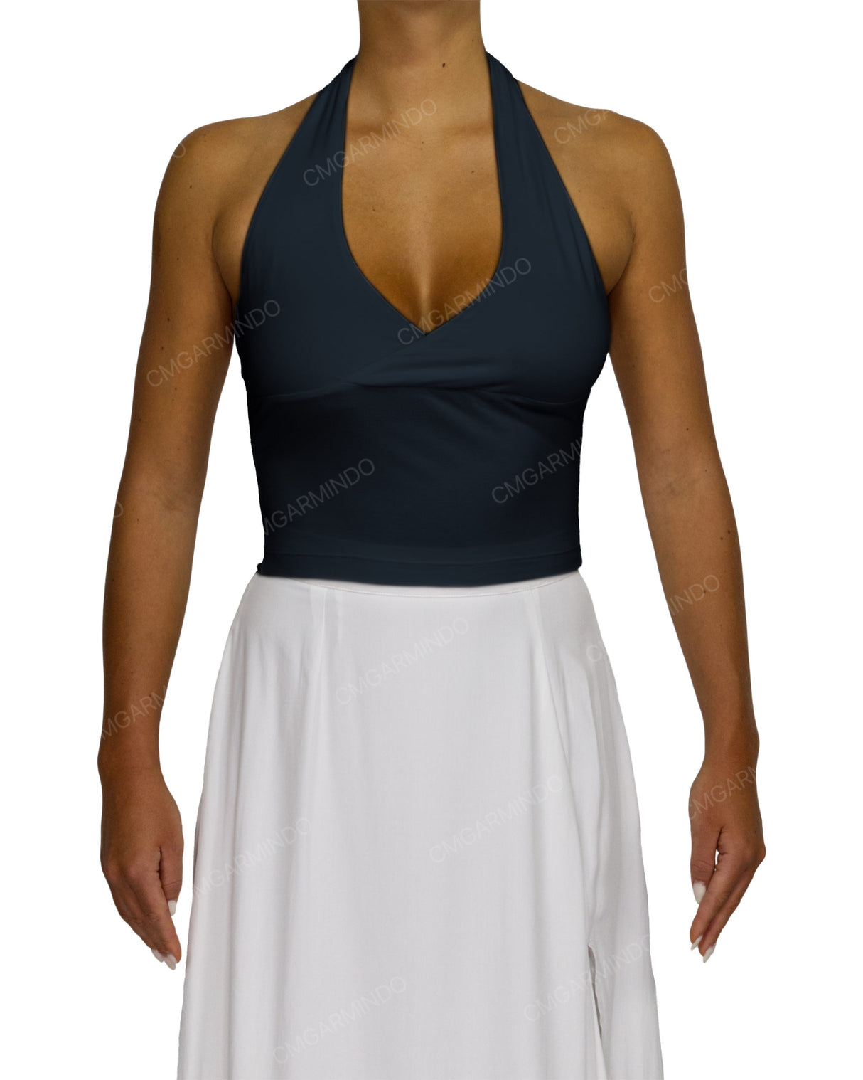 Wrap Fitted Halter Top