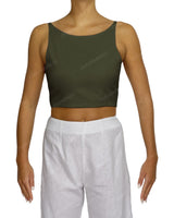 Sleeveless Tie Back Crop Top