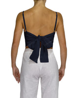 Sleeveless Tie Back Crop Top