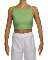 Sleeveless Tie Back Crop Top