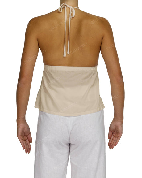 Halter Tie Empire Waist Top