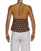 Halter Tie Empire Waist Top