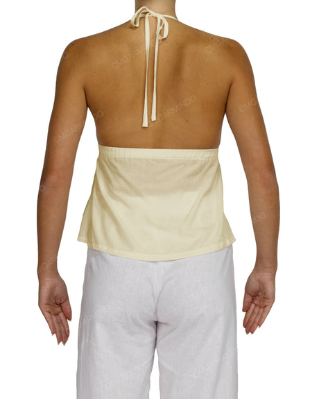 Halter Tie Empire Waist Top