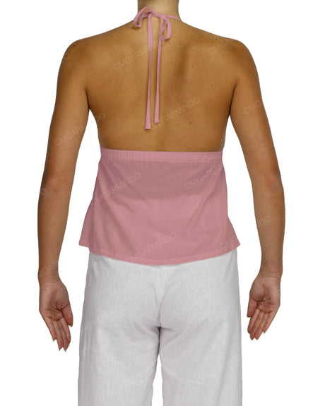 Halter Tie Empire Waist Top